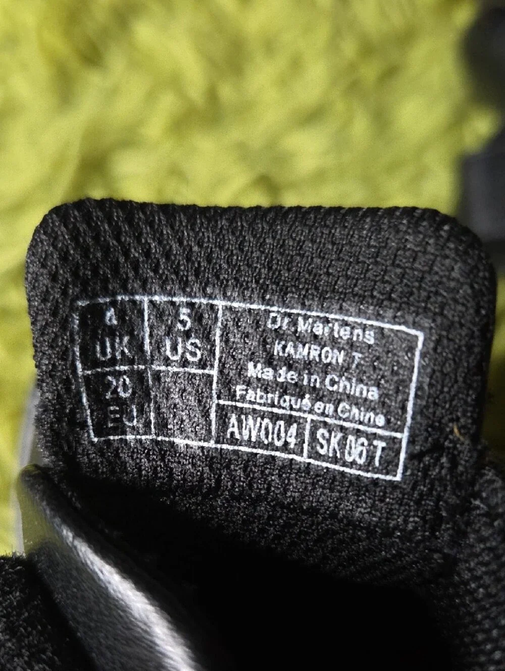 Dr. Martens Black Velcro Mary Jane Kids Shoes